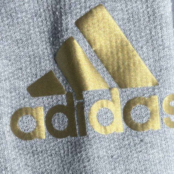 Adidas Medium Sweatpants Joggers Athletic Comfy Pants Grey Logo Pockets Gym Pant - Picture 3 of 8